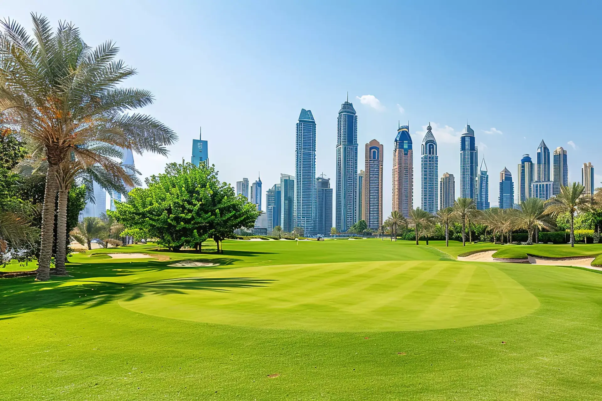 Pole golfowe Dubaj Dubai